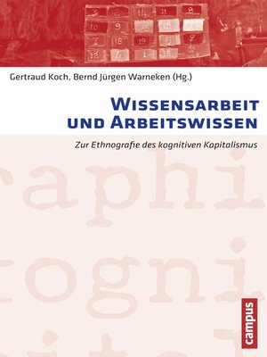 cover image of Wissensarbeit und Arbeitswissen